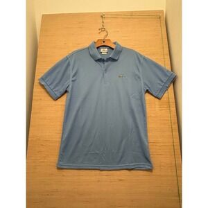 Lacoste‎ Men's Short Sleeve Polo Shirt Light Blue Size 4